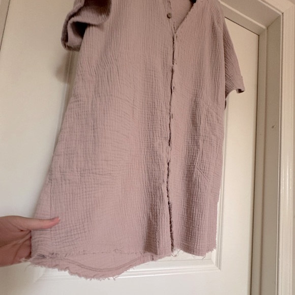 Amazon Distressed Swim Coverup/Beachy Dress with Pockets - Size L/XL - Picture 3 of 7